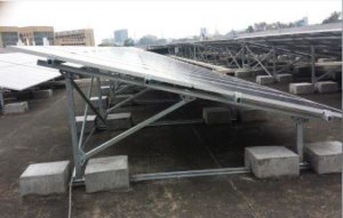 Solmonteringssystem, platt taksystem, galvaniserad stål solstomme