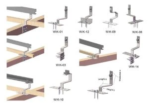 Solpanel takmonteringsfästen