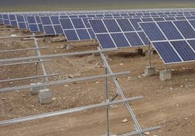 Solpanels jordmonteringsställningssystem