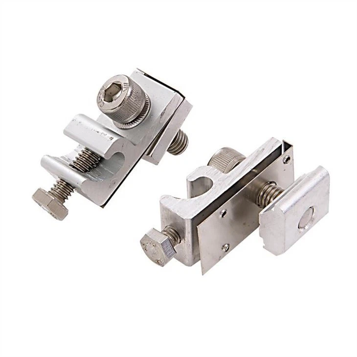 Universal Solar Photovoltaic Panel Installation Grounding System Grounding Clamp